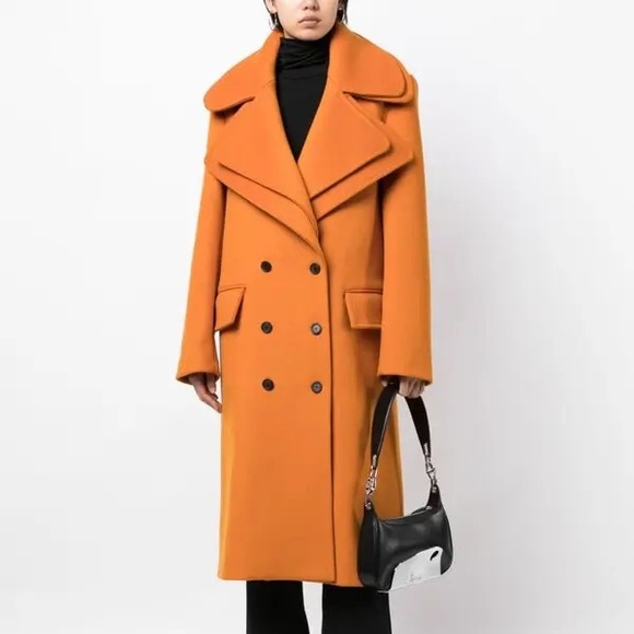 Monse Double-Collar Double-Breasted Coat - Picture 1 of 7